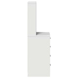 vidaXL Highboard met lade Wit 40 x 41 x 135 cm Bewerkt hout