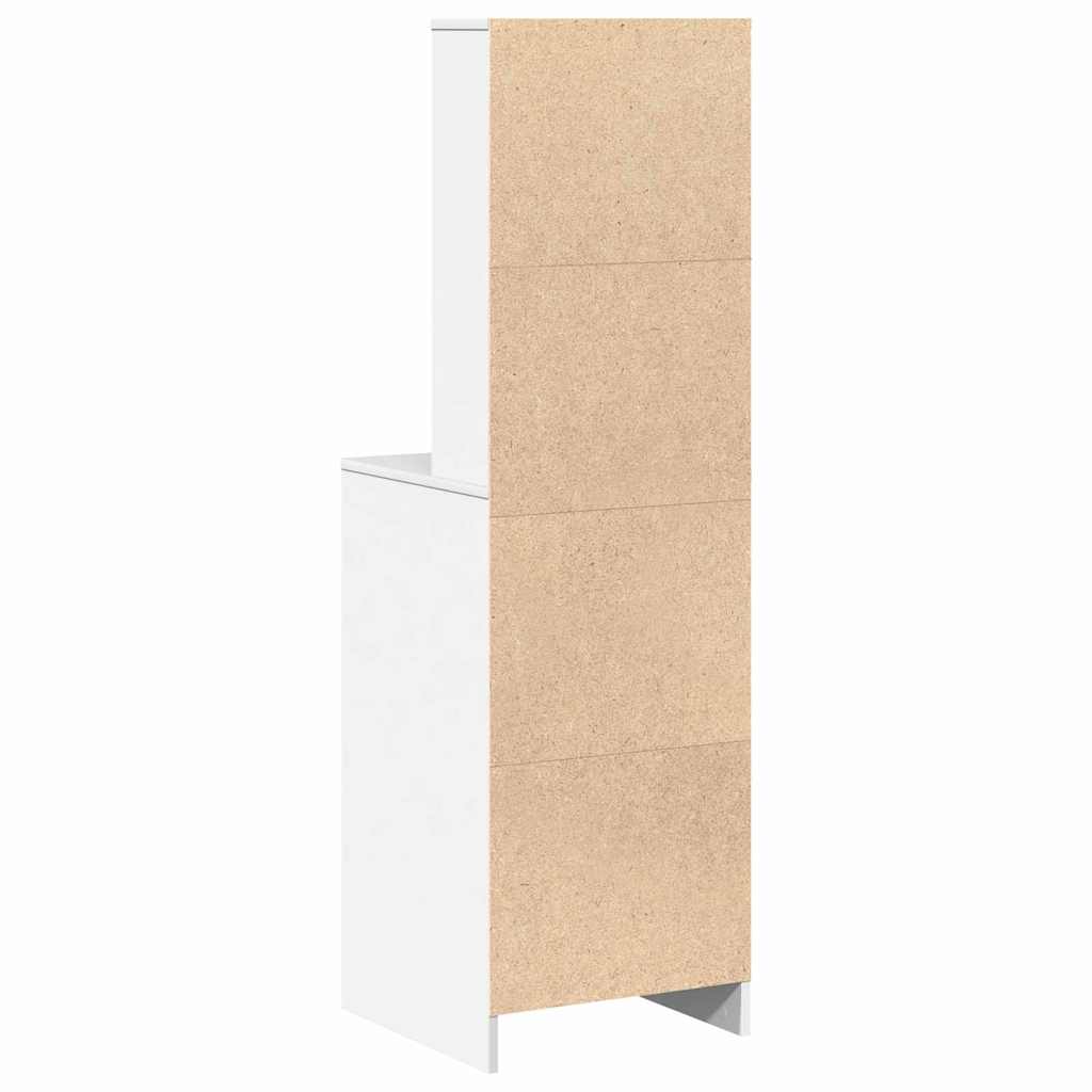 vidaXL Highboard met lade Wit 40 x 41 x 135 cm Bewerkt hout