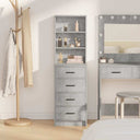 vidaXL Highboard met lade Wit 40 x 41 x 135 cm Bewerkt hout