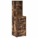 vidaXL Highboard met lade Wit 40 x 41 x 135 cm Bewerkt hout