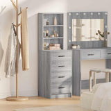 vidaXL Highboard met lade Wit 40 x 41 x 135 cm Bewerkt hout
