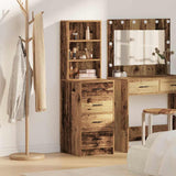 vidaXL Highboard met lade Wit 40 x 41 x 135 cm Bewerkt hout