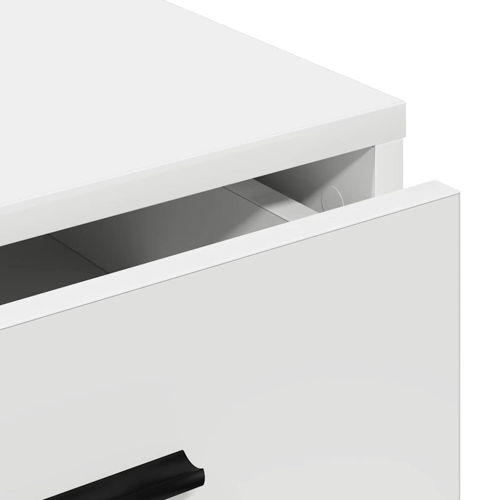 vidaXL Dressoir met lade Wit 40 x 41 x 75 cm Bewerkt hout