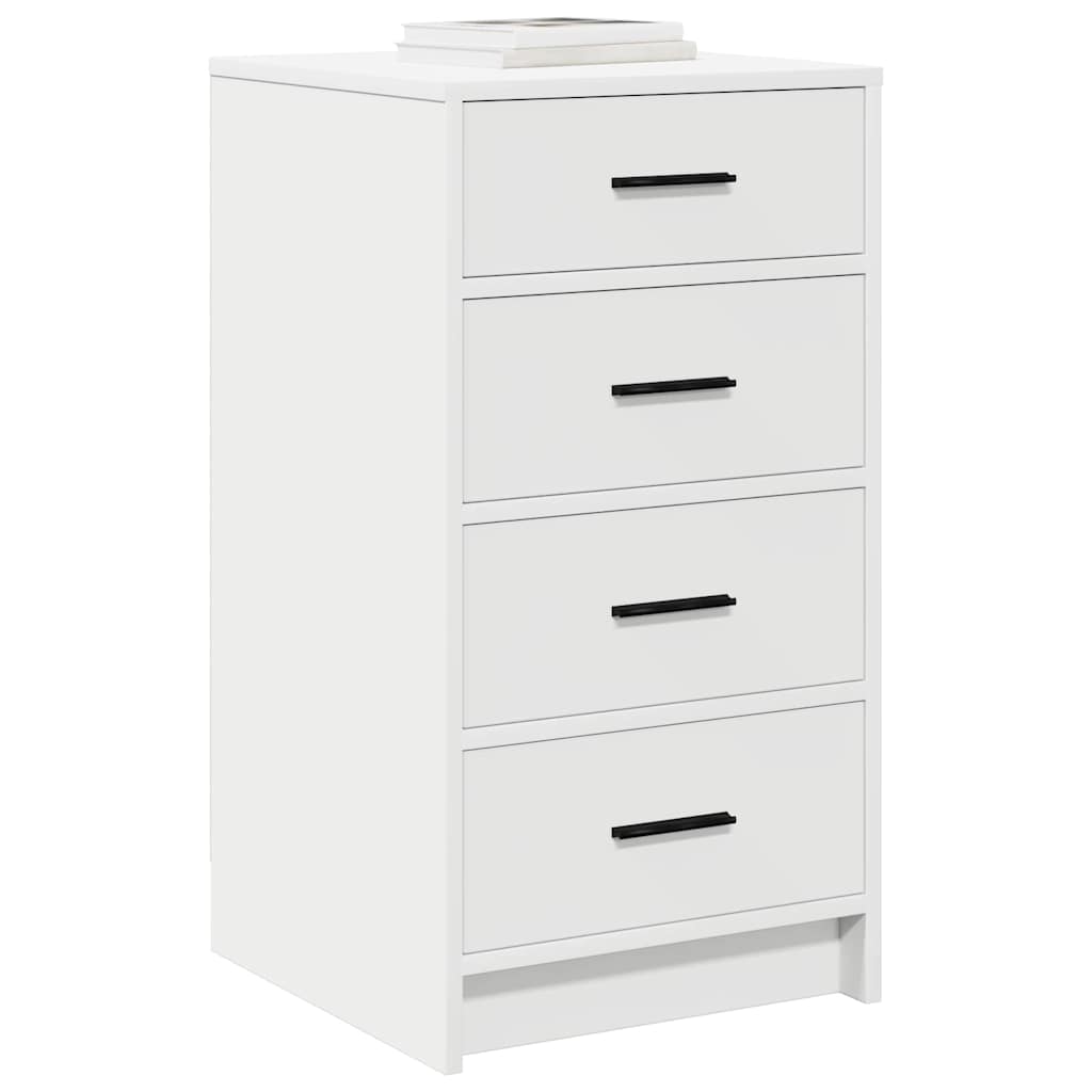vidaXL Dressoir met lade Wit 40 x 41 x 75 cm Bewerkt hout