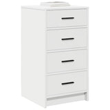 vidaXL Dressoir met lade Wit 40 x 41 x 75 cm Bewerkt hout
