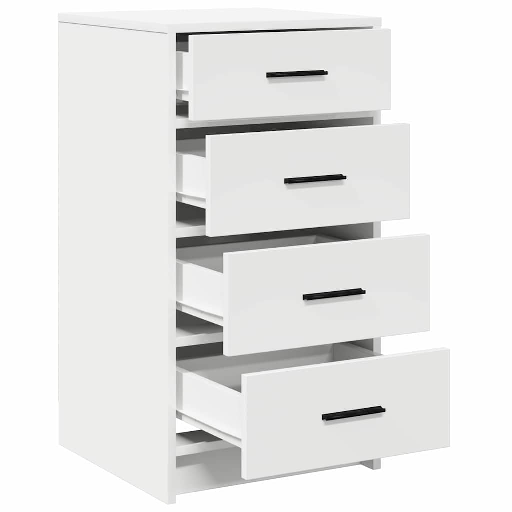 vidaXL Dressoir met lade Wit 40 x 41 x 75 cm Bewerkt hout