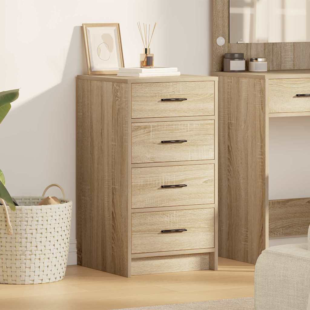 vidaXL Dressoir met lade Wit 40 x 41 x 75 cm Bewerkt hout