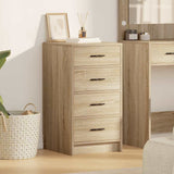 vidaXL Dressoir met lade Wit 40 x 41 x 75 cm Bewerkt hout