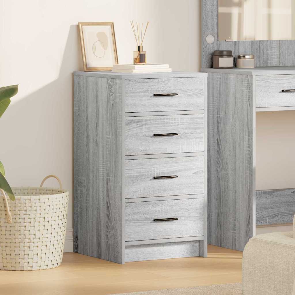 vidaXL Dressoir met lade Wit 40 x 41 x 75 cm Bewerkt hout