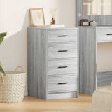 vidaXL Dressoir met lade Wit 40 x 41 x 75 cm Bewerkt hout