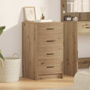 vidaXL Dressoir met lade Wit 40 x 41 x 75 cm Bewerkt hout