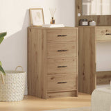 vidaXL Dressoir met lade Wit 40 x 41 x 75 cm Bewerkt hout