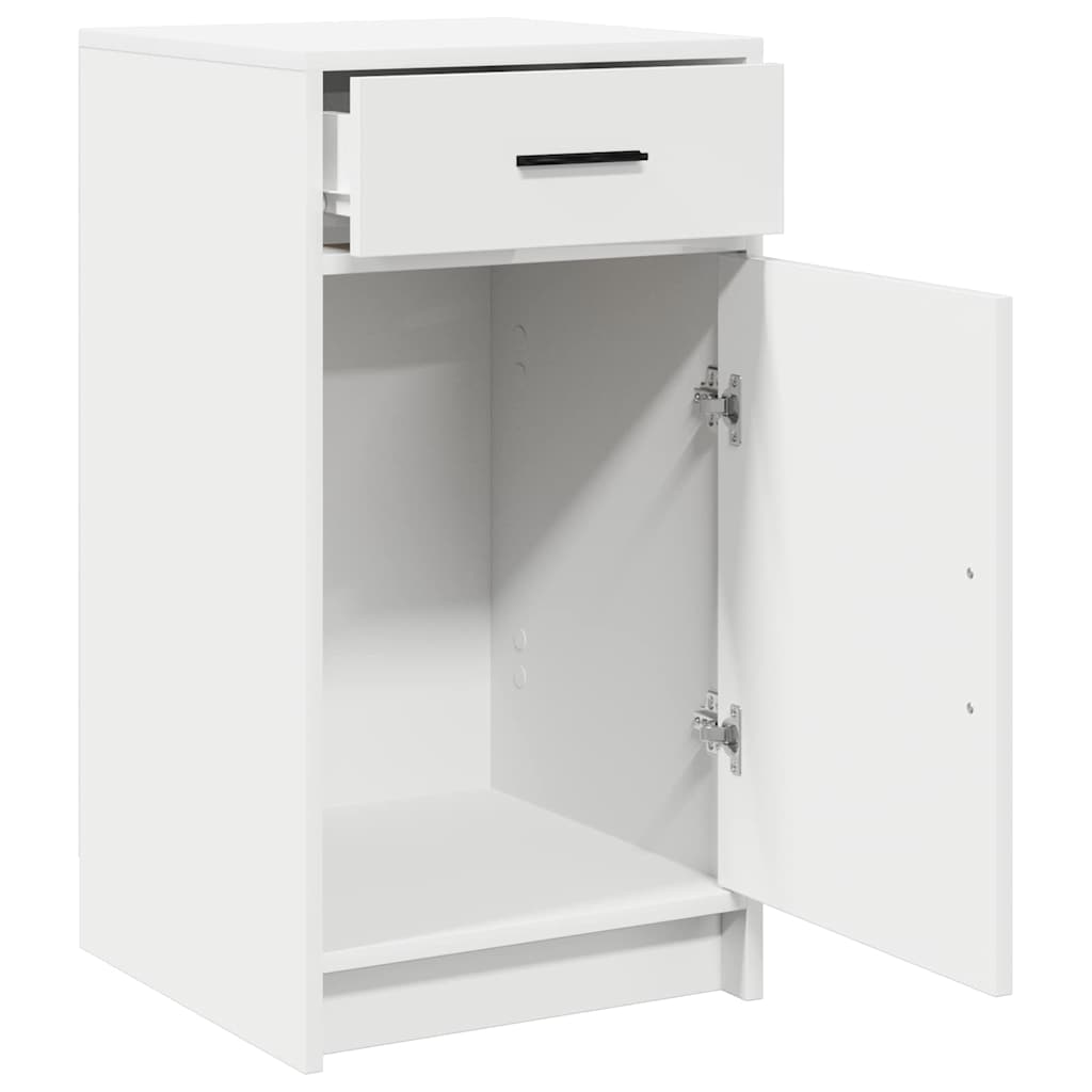 vidaXL Dressoir met lade Wit 40 x 40,5 x 75 cm Bewerkt hout