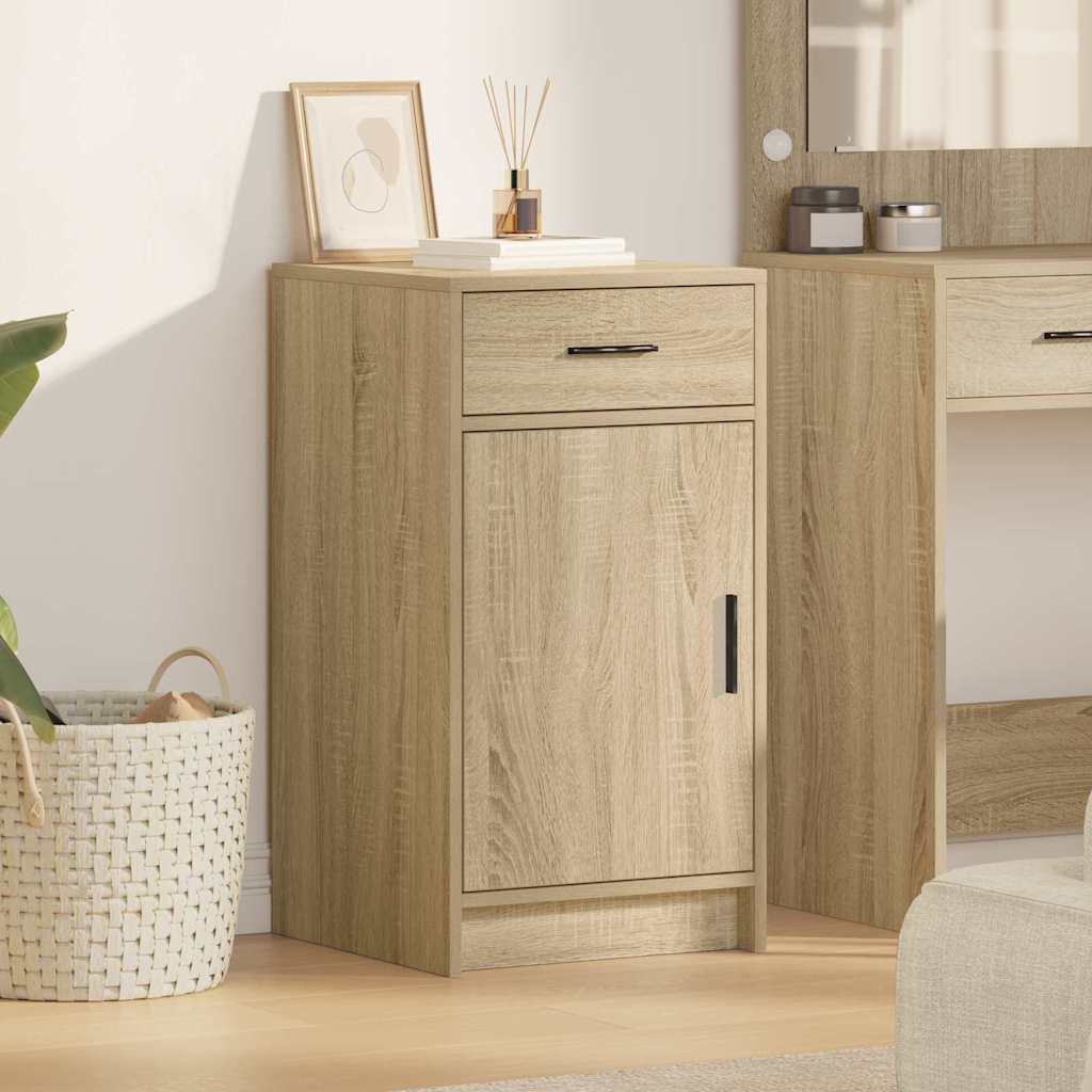 vidaXL Dressoir met lade Wit 40 x 40,5 x 75 cm Bewerkt hout