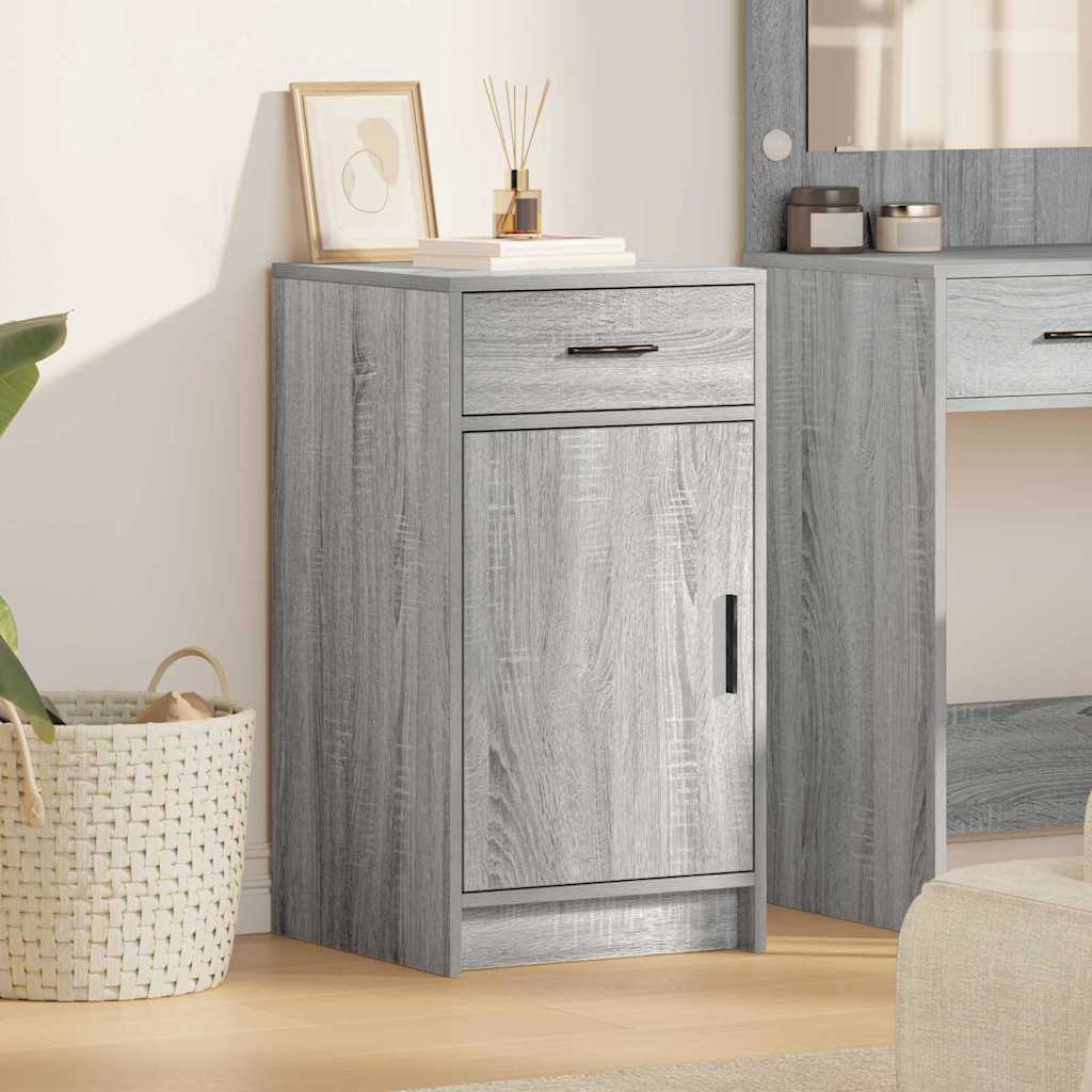 vidaXL Dressoir met lade Wit 40 x 40,5 x 75 cm Bewerkt hout