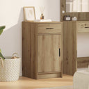 vidaXL Dressoir met lade Wit 40 x 40,5 x 75 cm Bewerkt hout