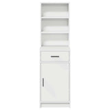 vidaXL Highboard met lade Wit 40 x 40,5 x 135 cm Bewerkt hout