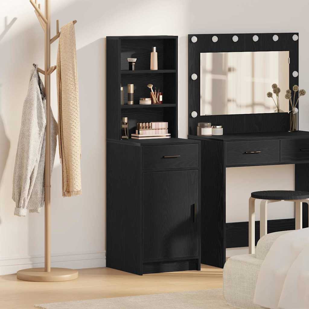 vidaXL Highboard met lade Wit 40 x 40,5 x 135 cm Bewerkt hout
