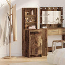 vidaXL Highboard met lade Wit 40 x 40,5 x 135 cm Bewerkt hout