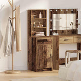 vidaXL Highboard met lade Wit 40 x 40,5 x 135 cm Bewerkt hout