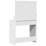 vidaXL Kaptafel met spiegellichten Wit 79 x 41 x 135 cm Bewerkt hout