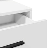 vidaXL Kaptafel met spiegellichten Wit 79 x 41 x 135 cm Bewerkt hout