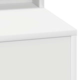 vidaXL Kaptafel met spiegellichten Wit 100 x 41 x 135 cm Bewerkt hout
