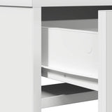 vidaXL Kaptafel met lade met plank Wit 50 x 41 x 140 cm Bewerkt hout