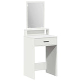 vidaXL Kaptafel met lade met plank Wit 50 x 41 x 140 cm Bewerkt hout