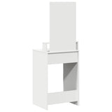 vidaXL Kaptafel met lade met plank Wit 50 x 41 x 140 cm Bewerkt hout