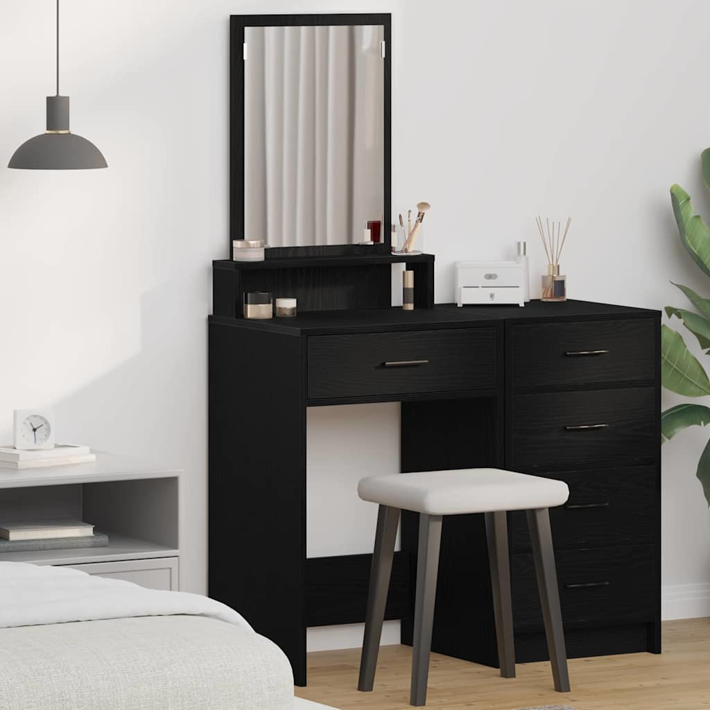 vidaXL Kaptafel met lade met plank Wit 50 x 41 x 140 cm Bewerkt hout
