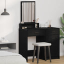 vidaXL Kaptafel met lade met plank Wit 50 x 41 x 140 cm Bewerkt hout