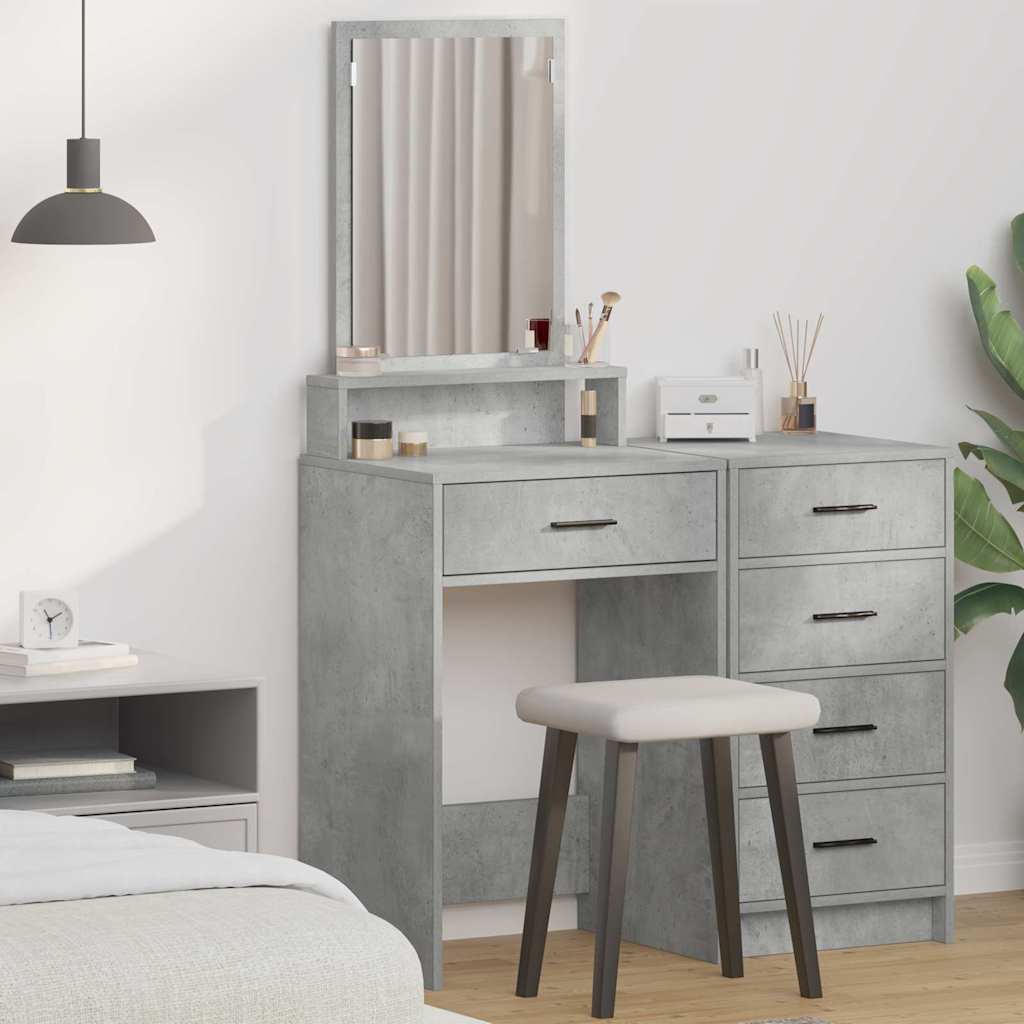 vidaXL Kaptafel met lade met plank Wit 50 x 41 x 140 cm Bewerkt hout