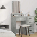 vidaXL Kaptafel met lade met plank Wit 50 x 41 x 140 cm Bewerkt hout