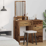 vidaXL Kaptafel met lade met plank Wit 50 x 41 x 140 cm Bewerkt hout