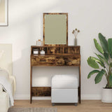 vidaXL Kaptafel met lade met plank Wit 50 x 41 x 140 cm Bewerkt hout