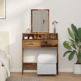 vidaXL Kaptafel met lade met plank Wit 50 x 41 x 140 cm Bewerkt hout