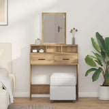 vidaXL Kaptafel met lade met plank Wit 50 x 41 x 140 cm Bewerkt hout