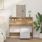 vidaXL Kaptafel met lade met plank Wit 50 x 41 x 140 cm Bewerkt hout