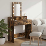 vidaXL Kaptafel met spiegellichten Wit 50 x 41 x 140 cm Bewerkt hout