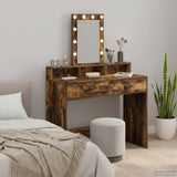 vidaXL Kaptafel met spiegellichten Wit 50 x 41 x 140 cm Bewerkt hout