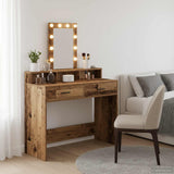 vidaXL Kaptafel met spiegellichten Wit 50 x 41 x 140 cm Bewerkt hout