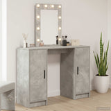 vidaXL Dressing Table with Mirror Lights White 102 x 33 x 135 cm Engineered Wood