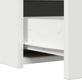 vidaXL Kaptafel met lade met opslag Wit 60 x 40 x 70 cm Bewerkt hout