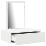 vidaXL Kaptafel met lade met opslag Wit 60 x 40 x 70 cm Bewerkt hout