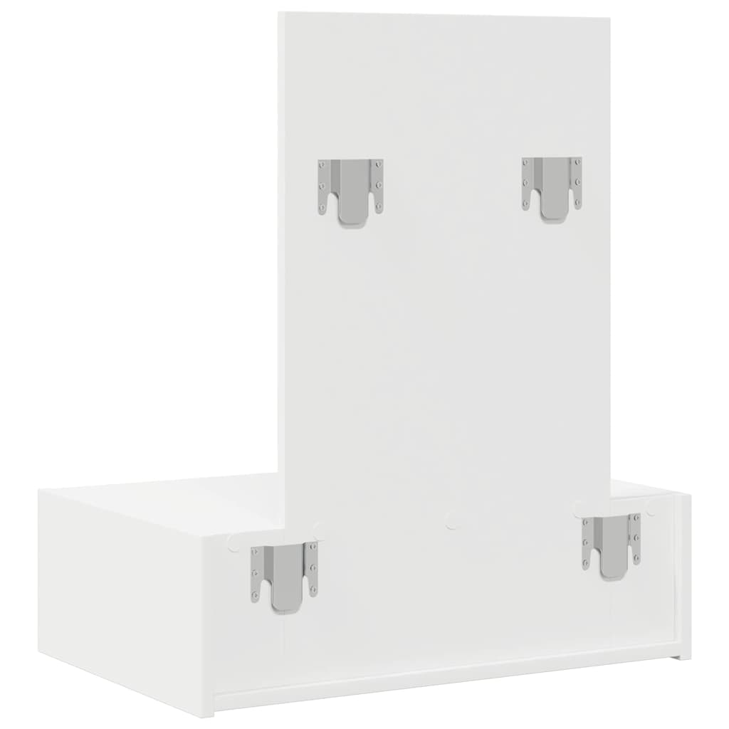 vidaXL Kaptafel met lade met opslag Wit 60 x 40 x 70 cm Bewerkt hout