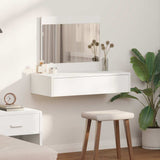 vidaXL Kaptafel met lade met opslag Wit 60 x 40 x 70 cm Bewerkt hout