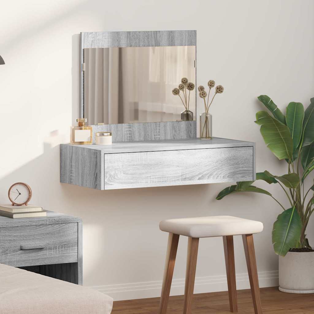 vidaXL Kaptafel met lade met opslag Wit 60 x 40 x 70 cm Bewerkt hout