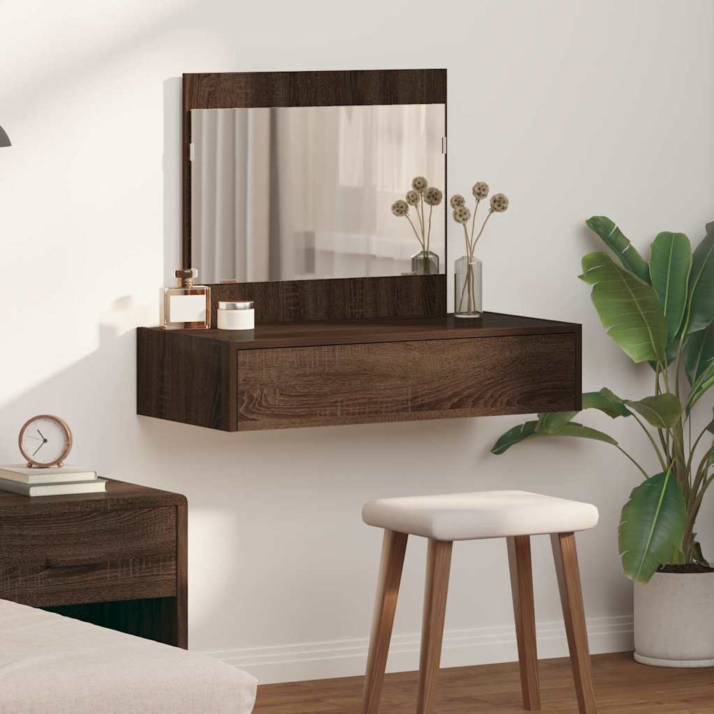 vidaXL Kaptafel met lade met opslag Wit 60 x 40 x 70 cm Bewerkt hout