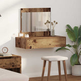 vidaXL Kaptafel met lade met opslag Wit 60 x 40 x 70 cm Bewerkt hout